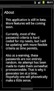Password Factory Screenshots 1