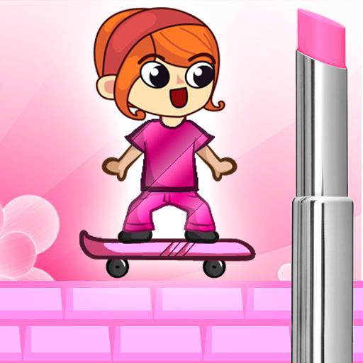 Jumpy Skateboard Girl 動作 App LOGO-APP開箱王