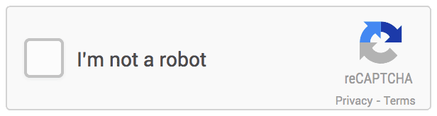 animated reCAPTCHA checkbox widget