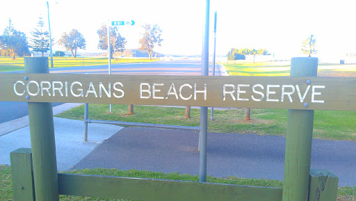Corrigans Beach Reserve Sign