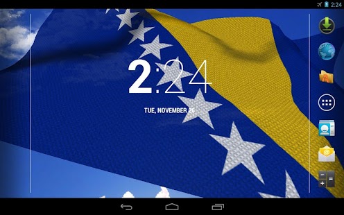 3D Bosnia Flag Live Wallpaper Screenshots 1