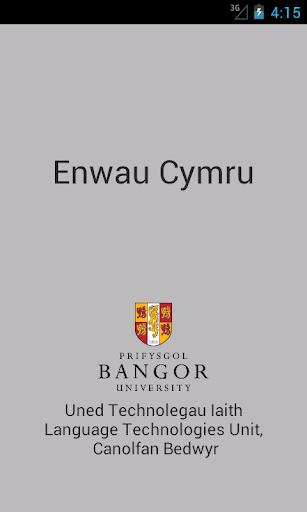 Enwau Cymru Welsh Place-names