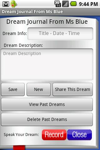 Dream Journal From Ms Blue Screen 2