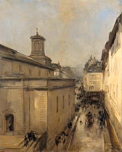 RIJKS: Antoine Vollon: View of Notre Dame de Lorette and Rue Fléchier in Paris 1900