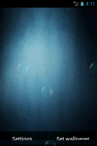 Bubbles Live Wallpaper