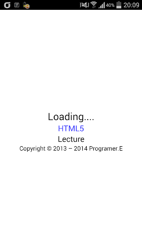 HTML5 Lecture