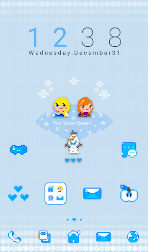 【免費個人化App】눈꽃여왕 도돌런처 테마-APP點子
