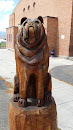 Baker Bulldog Statue