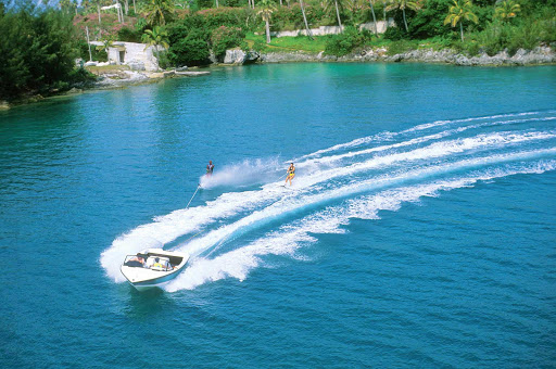 Try your hand at waterskiing during your vacation in Bermuda.