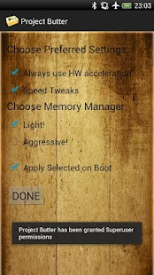 Free Download Project Butter APK