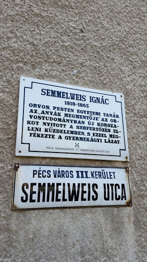Semmelweis Ignác emléktábla