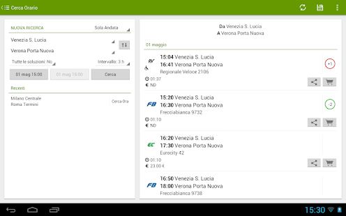 Orario Treni PRO - screenshot thumbnail