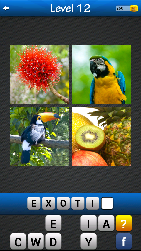 Find the word! ~ 4 pics 1 word Screen 1