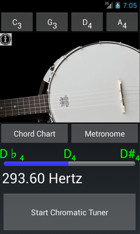 Pro Banjo Tuner N Chords Screen 2