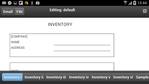 Inventory List