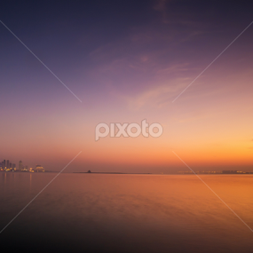 Doha Scape by Naser Eid - Landscapes Sunsets & Sunrises