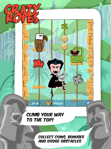 【免費冒險App】Crazy Ropes : The Ninja Escape-APP點子