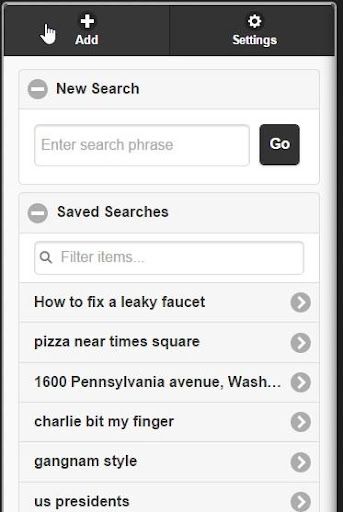 Saved Search
