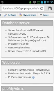 Bit Web Server (PHP,MySQL,PMA) - screenshot thumbnail