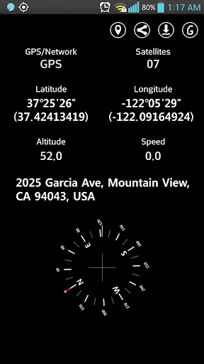 Simple GPS Coordinate Display