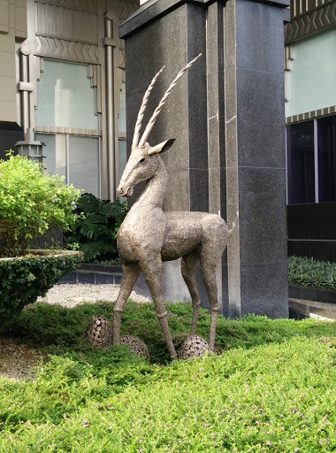 Long Horn Deer Sculpture