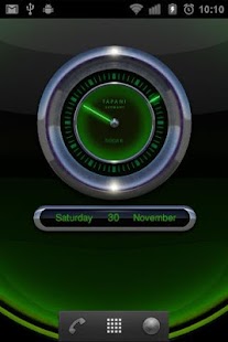 Laser Clock Widget RADAR - náhled