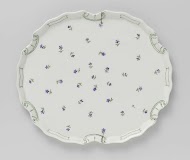 Blad, beschilderd met korenbloemen