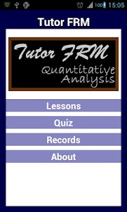 Tutor FRM 1 Quant Analysis