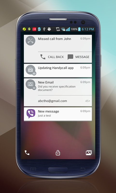 Lollipop Lockscreen Android L - screenshot