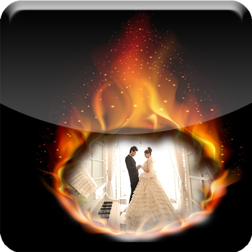 Burning flame photo frames 攝影 App LOGO-APP開箱王