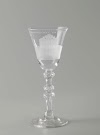 Wine Glass with Views of the Schravenhagen and Alida Plantations