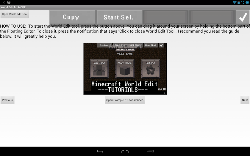 World Edit for MCPE Screen 3