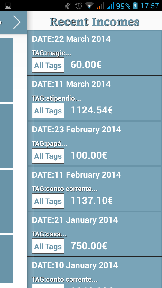 Gestione Spese Screen 3