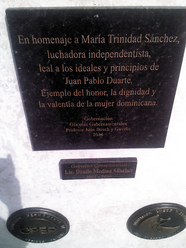 Placa En Homenaje A Maria Trinidad Sanchez