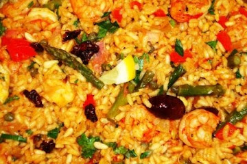Paella with a Moroccan Twist