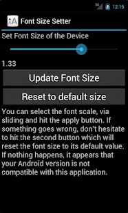 Font size setter - No ad