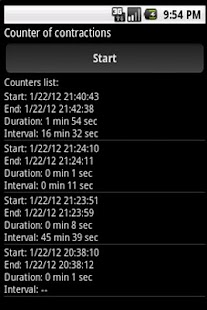 Counter of contractions