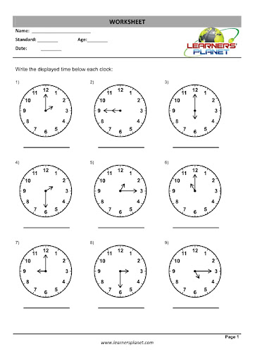 【免費教育App】Grade-3-Maths-Telling Time-WB-APP點子