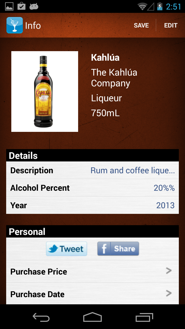 Alcohol Liquor Beer Collectors Screen 2