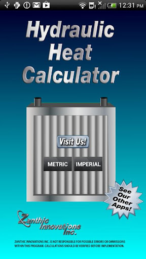 Hydraulic Heat Calculator