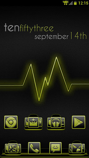 Serenity Launcher Theme Yellow