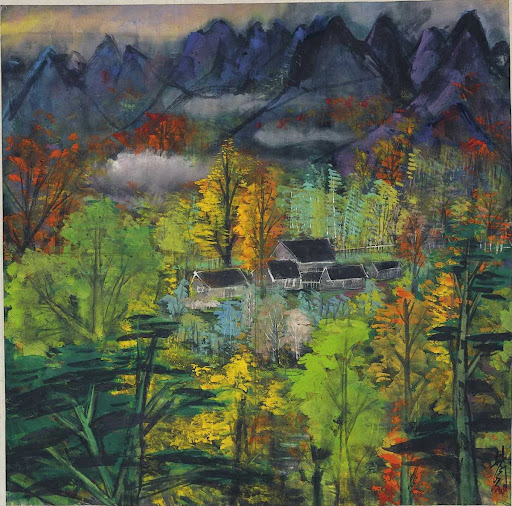 Autumn Landscape Lin Fengmian, Autumn Landscape Painting Tutorial