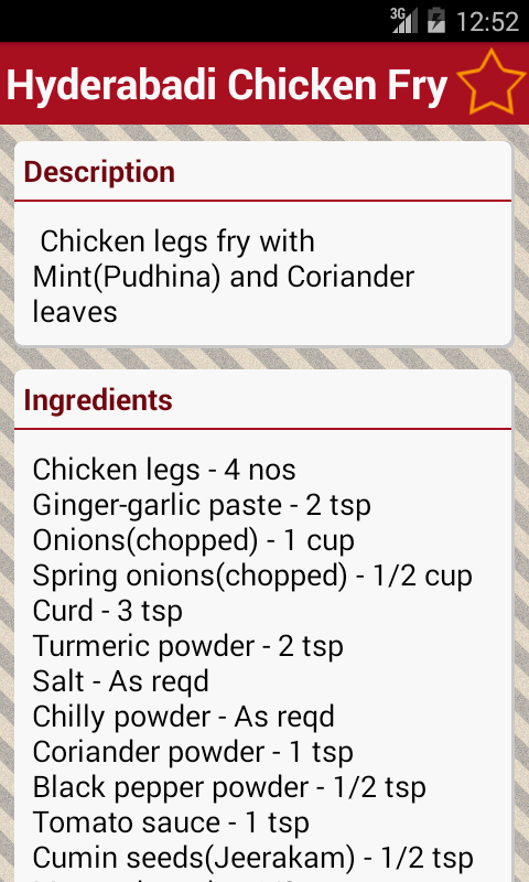    Indian Recipes FREE - Offline- screenshot  