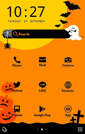 ハロウィンおばけ 【壁紙 無料きせかえ】 buzzHOME