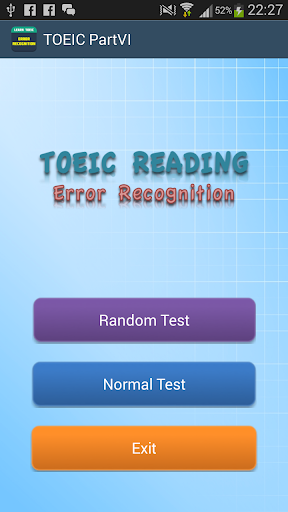 TOEIC Error Recognization FREE