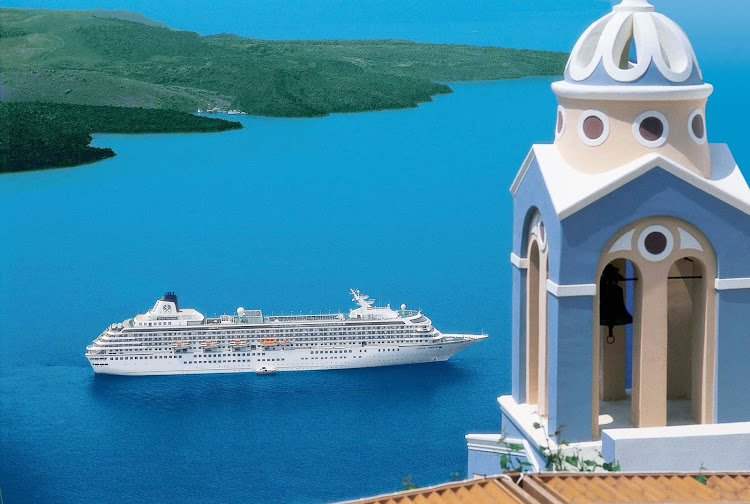 Santorini, Greece, waits for you with deep blue bays and sunny days when you sail aboard the Crystal Symphony.
