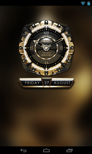 【免費生活App】Golden Knight Clock Widget-APP點子