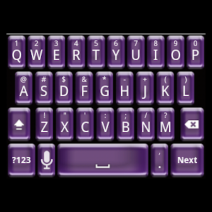 Plastic Purple Keyboard Skin