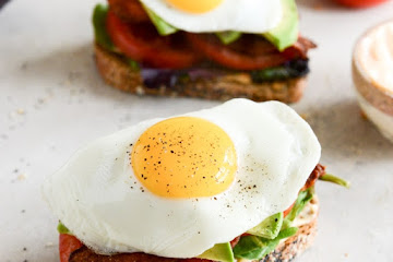 Avocado BLT's with Spicy Mayo and Fried Eggs