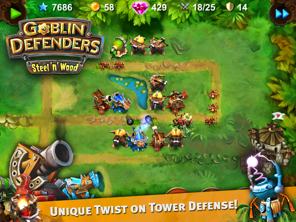   Goblin Defenders: Steel'n'Wood- หน้าจอ 